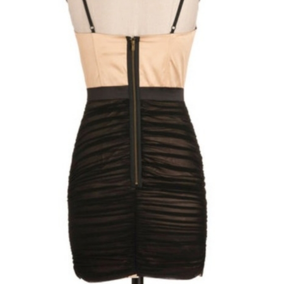 Sexy Celebrity Inspired Corset Mesh Cocktail Dress - Picture 2 of 8
